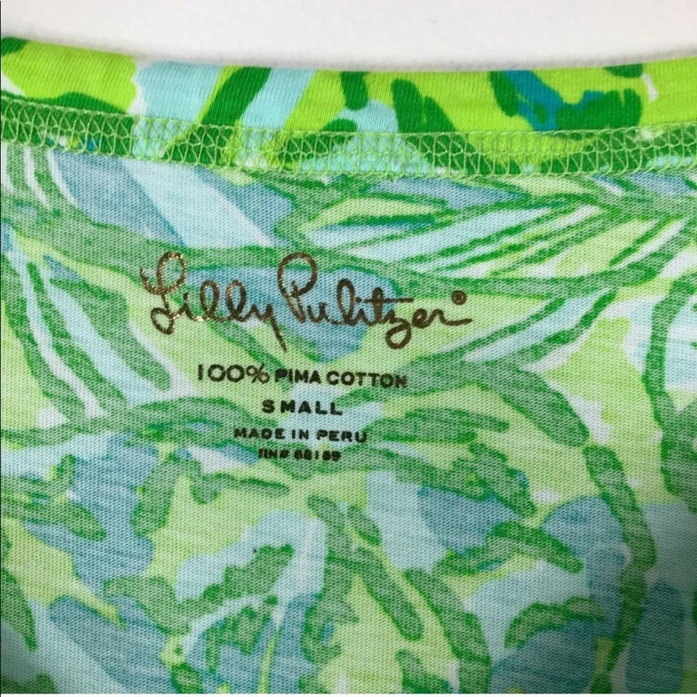 Lilly Pulitzer Palmetto Dress Green Parrot Sz S - Picture 4 of 8